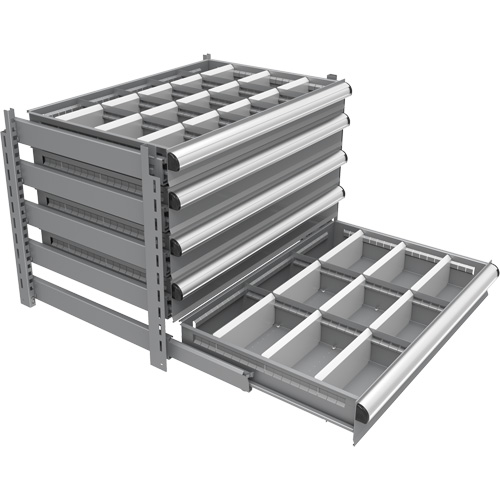 Cabinet d'entreposage &agrave; tiroirs int&eacute;gr&eacute; Interlok Meunier Outillage Industriel
