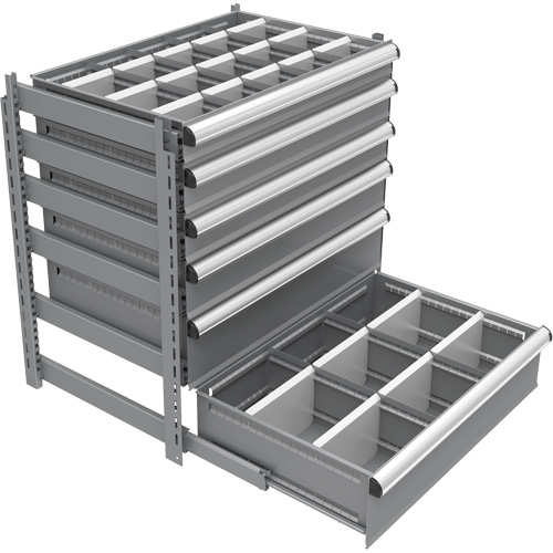 Cabinet d'entreposage &agrave; tiroirs int&eacute;gr&eacute; Interlok Meunier Outillage Industriel