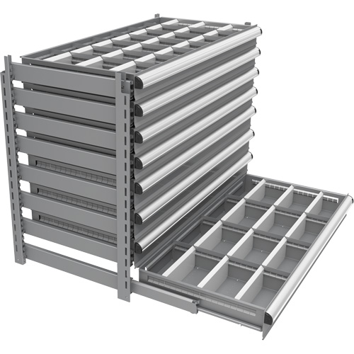 Cabinet d'entreposage &agrave; tiroirs int&eacute;gr&eacute; Interlok Meunier Outillage Industriel