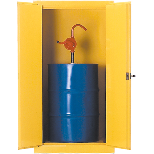 Drum Safety Cabinets, 55 US gal. Cap., Yellow Meunier Outillage Industriel
