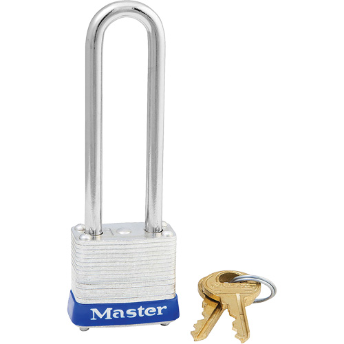 Cadenas, Argent, Cl&eacute;s diff&eacute;rentes, Acier lamin&eacute;, Largeur de 1-1/8" Meunier Outillage Industriel