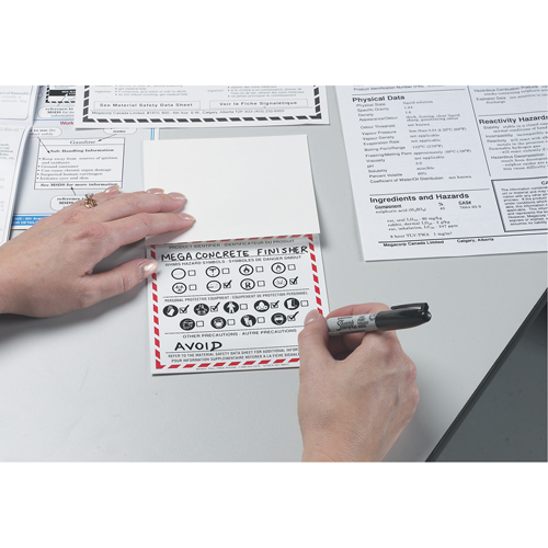 OTS WHMIS Labels, Vinyl, Sheet, 4" L x 2" W Meunier Outillage Industriel