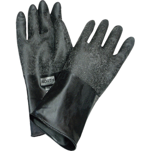 Chemical Resistant Gloves, Size Medium/8, 14" L, Butyl Rubber, 32-mil Meunier Outillage Industriel