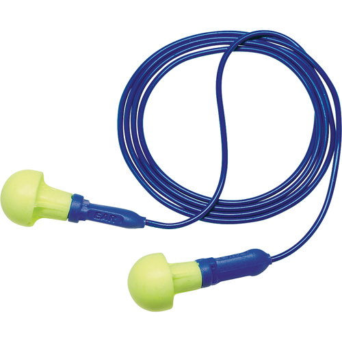 E-A-R Push-ins Metal Detectable Earplugs, Corded, One-Size, Bulk - Polybag, NRR 28 dB NRR dB Meunier Outillage Industriel