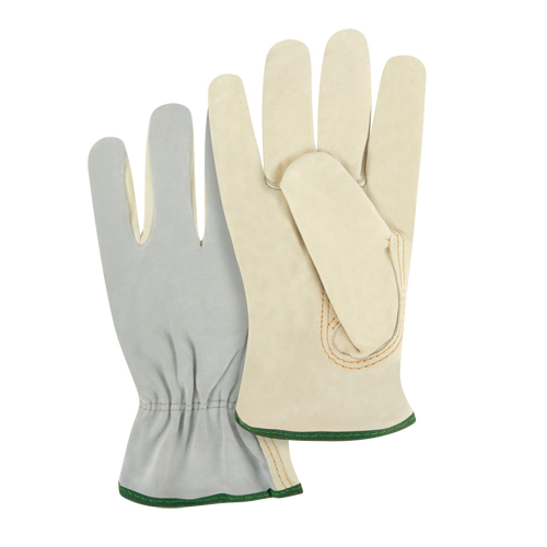 Gants de conducteur &agrave; dos fendu, Moyen, Paume en Cuir fleur de vache Meunier Outillage Industriel
