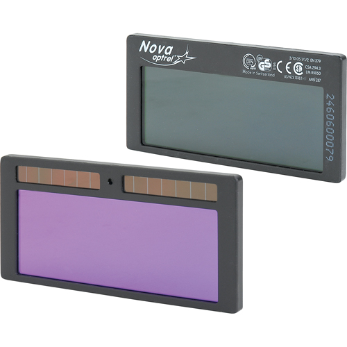 Filtres autoassombrissants Nova, 2" la x 4-1/4" h Champ de vision, Pour utilisation avec nova Meunier Outillage Industriel