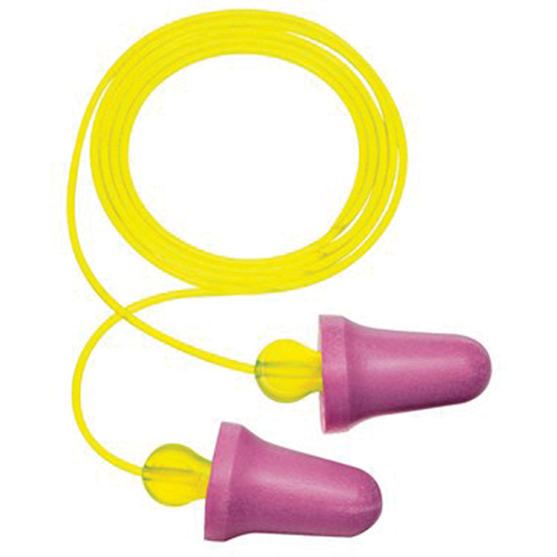 Bouchons d'oreilles en mousse sans contact E-A-R, Paire - Sac en poly, Avec cordon Meunier Outillage Industriel