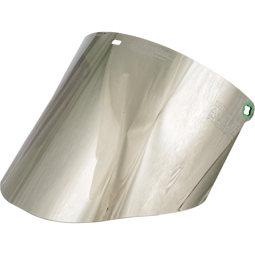 Molded Faceshield Window, Polycarbonate, Green Tint Meunier Outillage Industriel