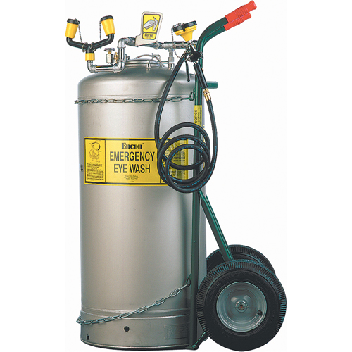 Douche oculaire autonome, Pressuris&eacute;, Capacit&eacute; 37 gal., Conformit&eacute; ANSI Z358.1 Meunier Outillage Industriel