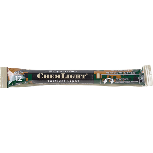 6" Cyalume&reg; Lightsticks, Green, 12 hrs. Duration Meunier Outillage Industriel