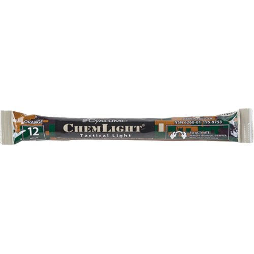 6" Cyalume&reg; Lightsticks, Orange, 12 hrs. Duration Meunier Outillage Industriel