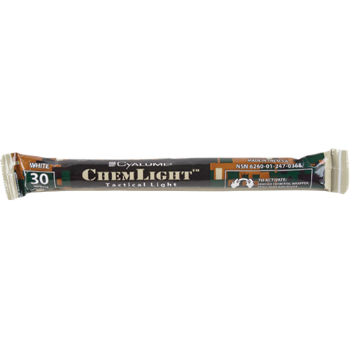 6" Cyalume&reg; Lightsticks, White, 30 mins. Duration Meunier Outillage Industriel