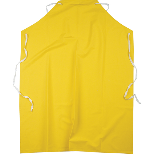 Flame Resistant Aprons, Polyester/PVC, 48" L x 36" W, Yellow Meunier Outillage Industriel