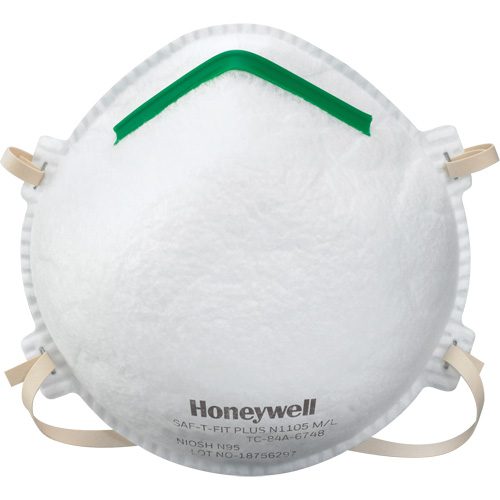 Saf-T-Fit&reg; Plus N1105 Particulate Respirators, N95, NIOSH Certified, Small Meunier Outillage Industriel