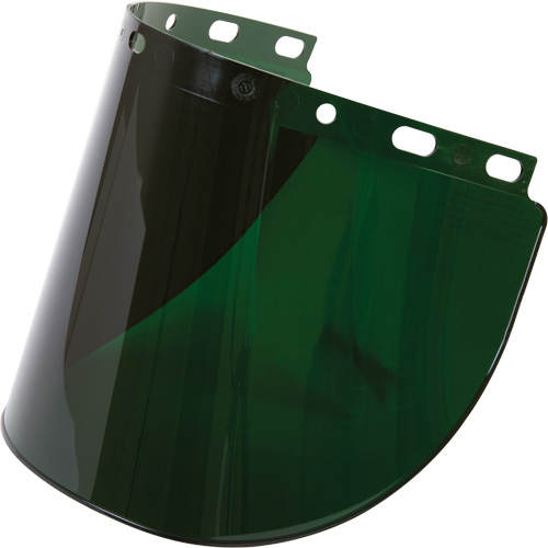 High Performance&reg; Faceshield, Propionate, Green Tint Meunier Outillage Industriel