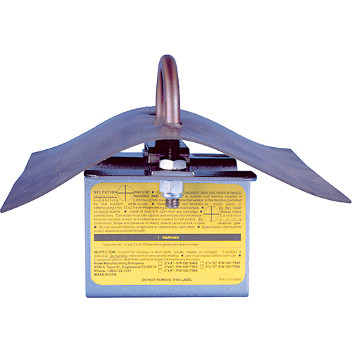 Permanent Roof Anchor, Roof, Permanent Use Meunier Outillage Industriel