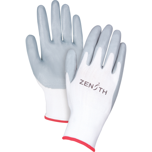 Lightweight Breathable Coated Gloves, 7/Small, Foam Nitrile Coating, 13 Gauge, Polyester Shell Meunier Outillage Industriel