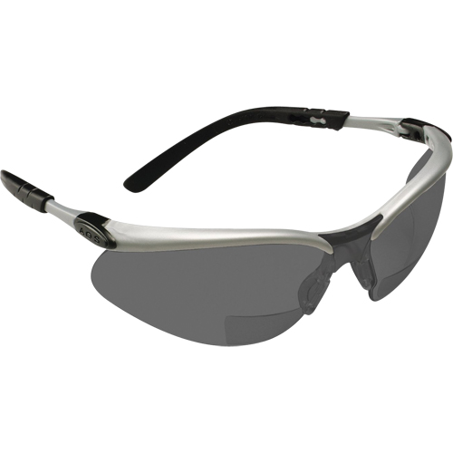 Lunettes de s&eacute;curit&eacute; BX avec verres de lecture, Antibu&eacute;e, Grise/fum&eacute;e, Dioptrie 2,5 Meunier Outillage Industriel