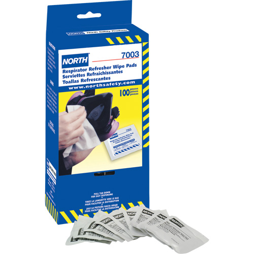Lingettes rafraîchissantes pour respirateur North, Lingettes Meunier Outillage Industriel
