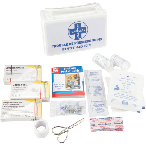 Trousse de premiers soins, Dispositif m&eacute;dical Classe 1, Boîte en plastique Meunier Outillage Industriel