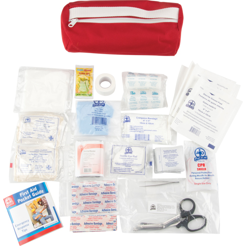 Trousse de premiers soins, Dispositif m&eacute;dical Classe 1, Sac en nylon Meunier Outillage Industriel
