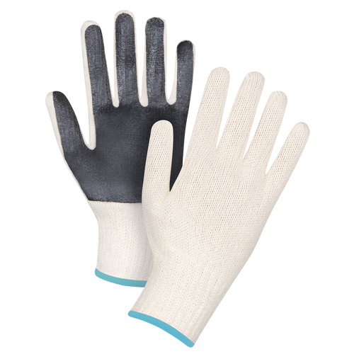 Gants en tricot &agrave; paume enduite, Poly/coton, Un c&ocirc;t&eacute;, Calibre 7, T-Grand Meunier Outillage Industriel