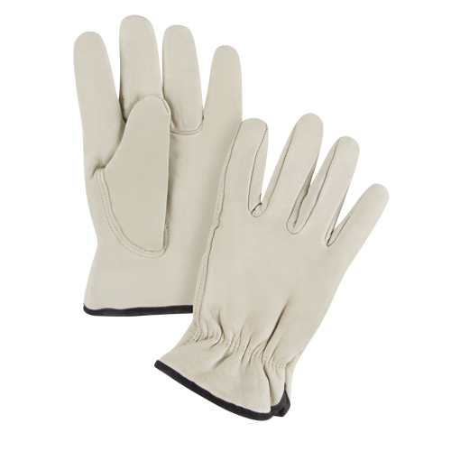 Gants de conducteur doubl&eacute;s pour l'hiver d'usage standard, 2T-Grand, Paume en Cuir fleur de vache, Molleton Meunier Outillage Industriel