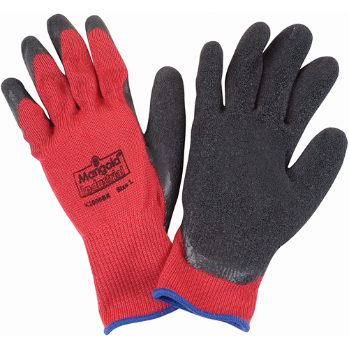 Gants enduits de latex de caoutchouc naturel, 9/Grand, R&ecirc;vetement Latex de caoutchouc, Calibre 10, Enveloppe en Polyester/Coton Meunier Outillage Industriel