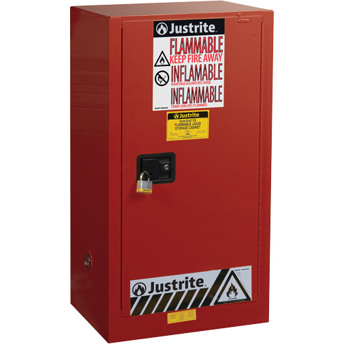 Armoire de s&eacute;curit&eacute; pour la peinture et les encres combustibles EX Sure-Grip, 20 gal., 2 tablettes Meunier Outillage Industriel