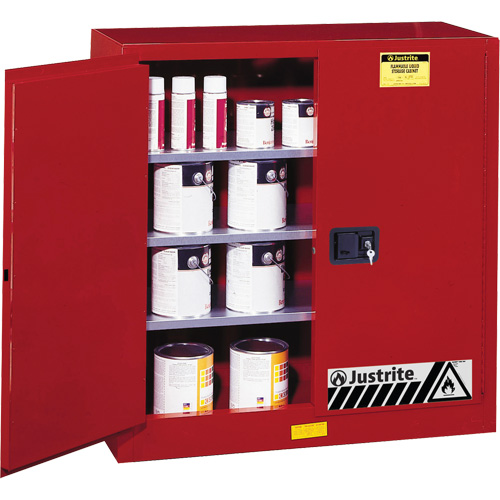 Sure-Grip&reg; EX Combustibles Safety Cabinet for Paint and Ink, 40 gal., 3 Shelves Meunier Outillage Industriel