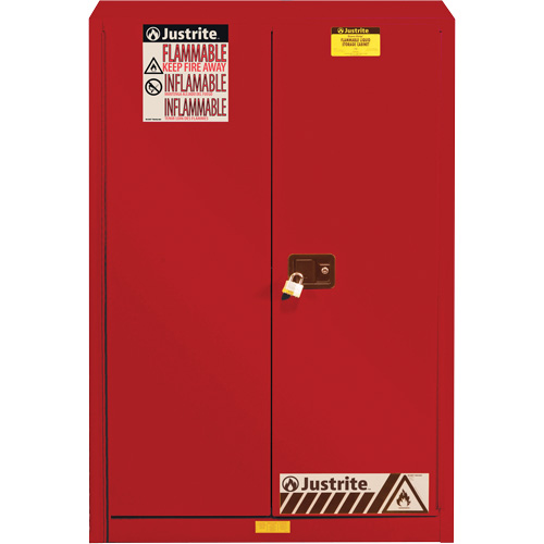 Armoire de s&eacute;curit&eacute; pour la peinture et les encres combustibles EX Sure-Grip, 60 gal., 5 tablettes Meunier Outillage Industriel