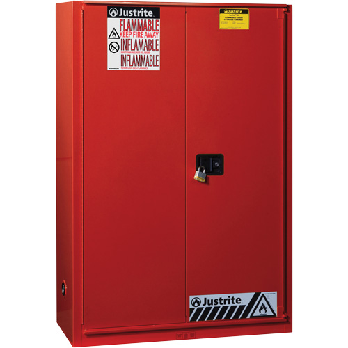 Armoire de s&eacute;curit&eacute; pour la peinture et les encres combustibles EX Sure-Grip, 60 gal., 5 tablettes Meunier Outillage Industriel