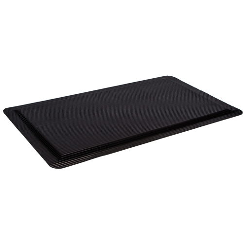 Tapis Ergo-Ease, Rainur&eacute;, 2' x 10' x 7/8", Noir, Caoutchouc/&eacute;ponge Meunier Outillage Industriel