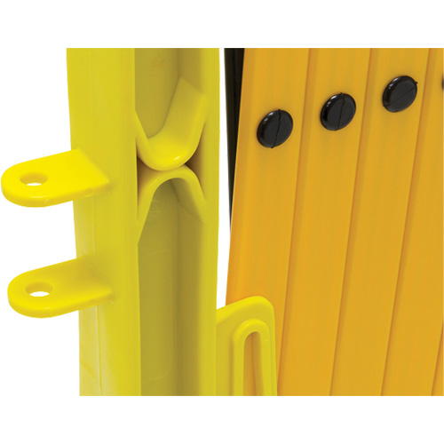 Xpandit Barricade, 36" H x 11.5' L, Black/Yellow Meunier Outillage Industriel