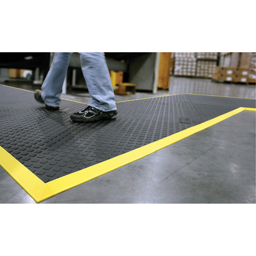 Rejuvenator Connect No. 502 Matting, Polyurethane, 3' W x 3' L, 5/8" Thick, Black Meunier Outillage Industriel