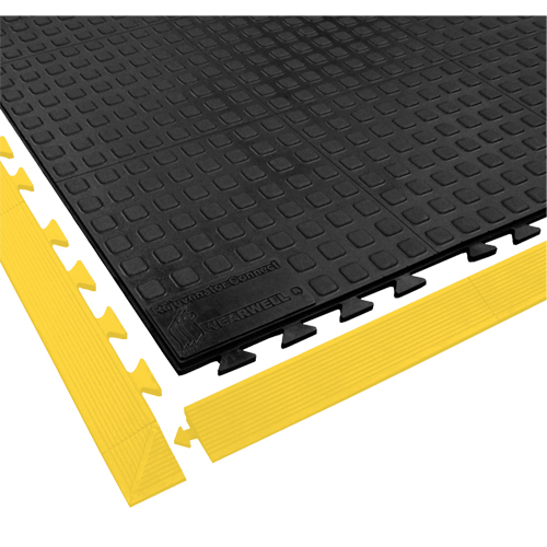 Rejuvenator Connect No. 502 Matting, Polyurethane, 3' W x 3' L, 5/8" Thick, Black Meunier Outillage Industriel
