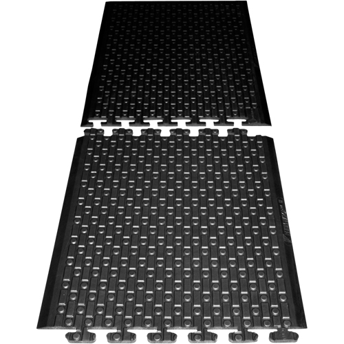 Rejuvenator Connect No. 502 Matting, Polyurethane, 3' W x 3' L, 5/8" Thick, Black Meunier Outillage Industriel
