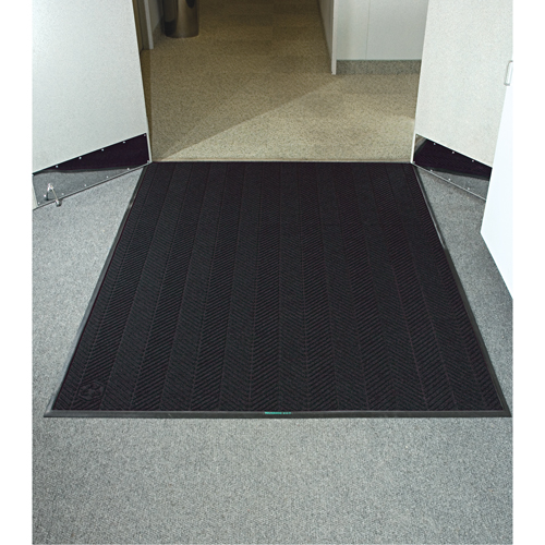 Tapis Waterhog Eco Elite, Essuie-pieds/grattoir, 6' x 20' x 3/8", Fum&eacute;e noire Meunier Outillage Industriel