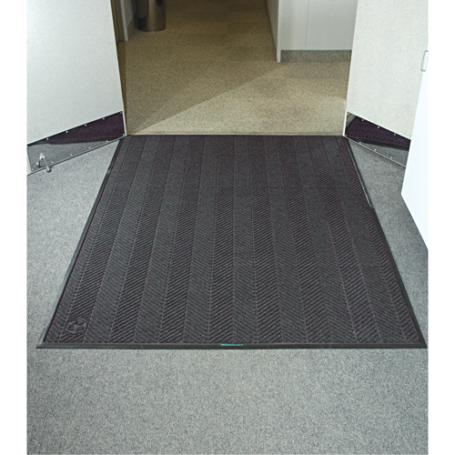 Tapis Waterhog Eco Elite, Essuie-pieds/grattoir, 4' x 20' x 3/8", Cendre grise Meunier Outillage Industriel