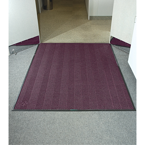 Tapis Waterhog Eco Elite, Essuie-pieds/grattoir, 3' x 3' x 3/8", Marron Meunier Outillage Industriel