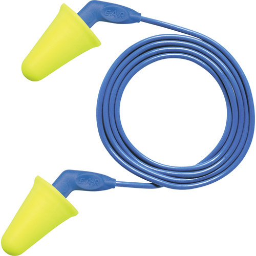 Bouchons d'oreilles &agrave; pousser E-A-R, Vrac - Sac en poly, Avec cordon Meunier Outillage Industriel