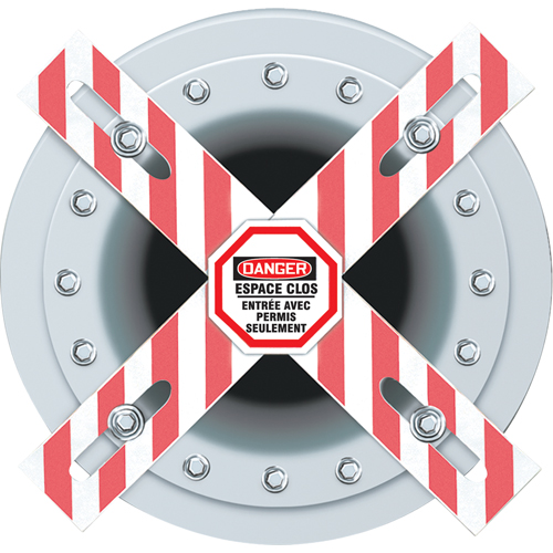 Barri&egrave;re Danger Man-Way Cross Meunier Outillage Industriel