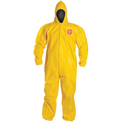 Hooded Coveralls, Tychem&reg; 2000, 3X-Large, Yellow Meunier Outillage Industriel