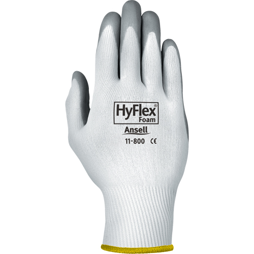 Gants Hyflex 11-800, 8/Moyen, R&ecirc;vetement Mousse de nitrile, Calibre 15, Enveloppe en Nylon Meunier Outillage Industriel