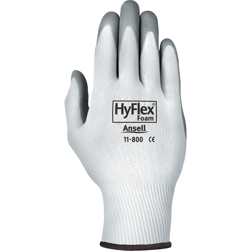 Gants Hyflex 11-800, 10/T-Grand, R&ecirc;vetement Mousse de nitrile, Calibre 15, Enveloppe en Nylon Meunier Outillage Industriel
