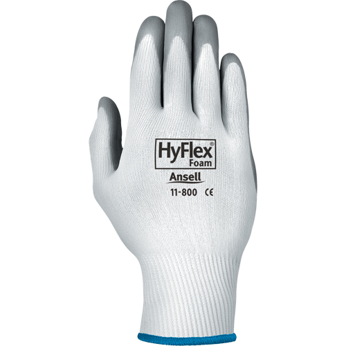 Gants Hyflex 11-800, 11/2T-Grand, R&ecirc;vetement Mousse de nitrile, Calibre 15, Enveloppe en Nylon Meunier Outillage Industriel