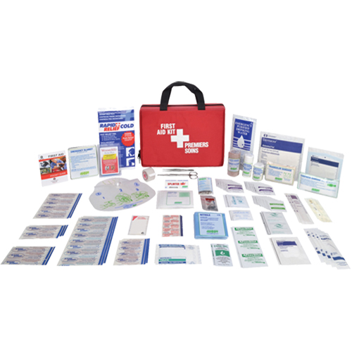 Trousses de premiers soins format mallette, Dispositif m&eacute;dical Classe 1, Sac en nylon Meunier Outillage Industriel