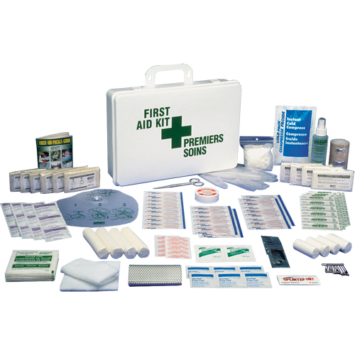 Office Standard First Aid Kits, Class 1 Medical Device, Plastic Box Meunier Outillage Industriel