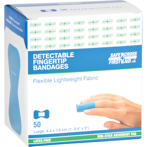 Bandages, Bout de doigt, 3", Tissu d&eacute;tectable, St&eacute;rile Meunier Outillage Industriel