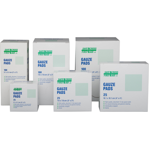 Gauze , Pad, 2" L x 2" W, Sterile, Medical Device Class 1 Meunier Outillage Industriel
